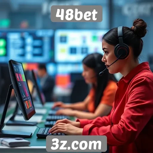 Painel de atendimento ao cliente do 48bet